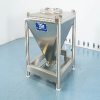 Totes Bulk Handling 400 Liter Stainless Steel Tote image 0